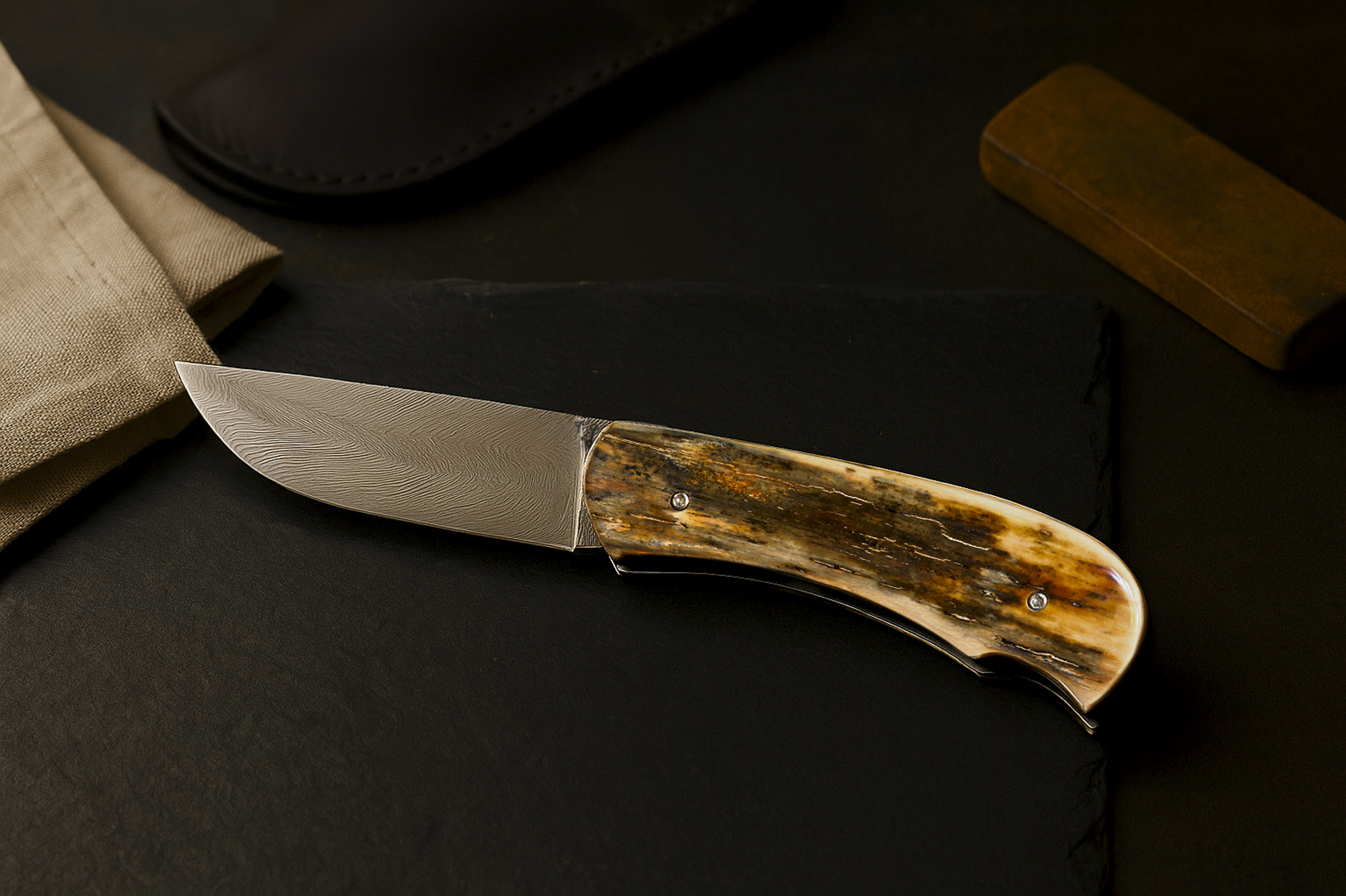 Couteau Custom en "Mammouth Vert" – Image 3